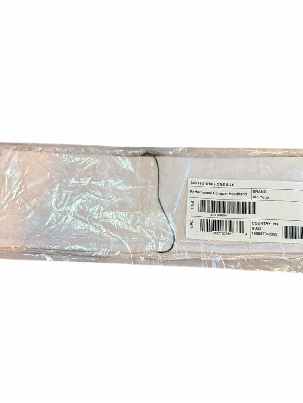 NWT ALO Yoga performance conquer headband - white - Picture 2 of 4